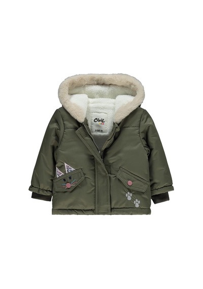 Civil Baby Tavşan Kulak Nakışlı 6-18 Ay Mont - Haki