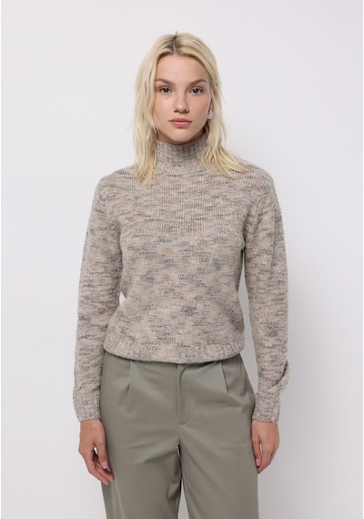 Colin's Colins Slim Fit Dik Yaka Düz Kadın Bej Kazak Cl1076811 Q1.v1 Beı Bej