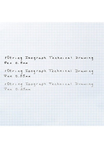 Isograph Teknik Çizim Kalemi, 0,35 Mm, Siyah Mürekkep