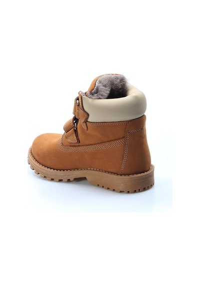Fast Step Hakiki Deri Kürklü Unisex Çocuk Worker Bot 006kpa1001 001