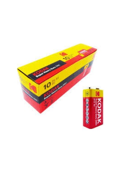 Kodak 9 Volt Çinko Karbon Pil 6f22-9v Tekli