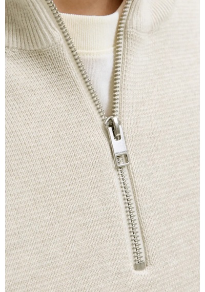 Jack & Jones Jprblamılano Stıtch Erkek Kırık Beyaz Sweatshırt Kırık Beyaz