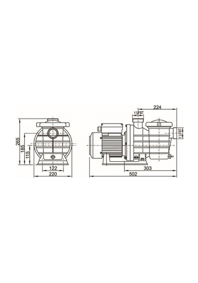 Smp Havuz Pompası 0.75 Hp 220 Volt