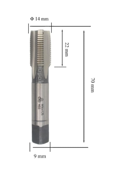 Mte M14x1,25 İnce Diş El Kılavuzu 2 Li Takım Hss Dın 2181