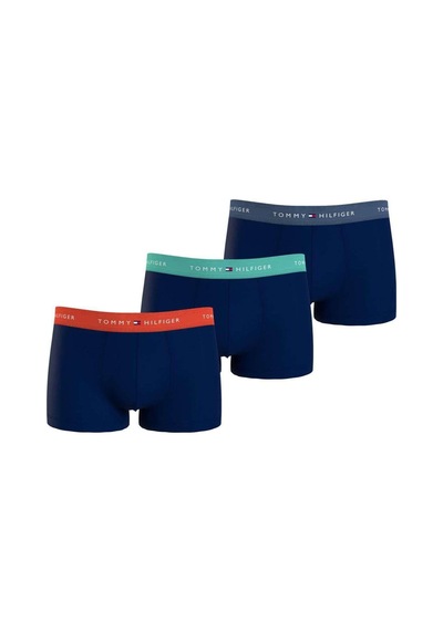 Tommy Hilfiger 3'lü Paket Boxer-8085 Lacivert