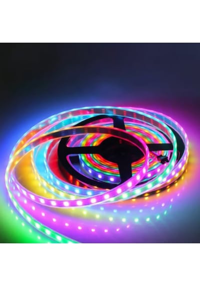 Rgb Hortum Esnek Şerit Led 10 Metre + 220v Fiş 10 Metre