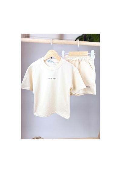 Poala Kids Bej Şortlu Takım