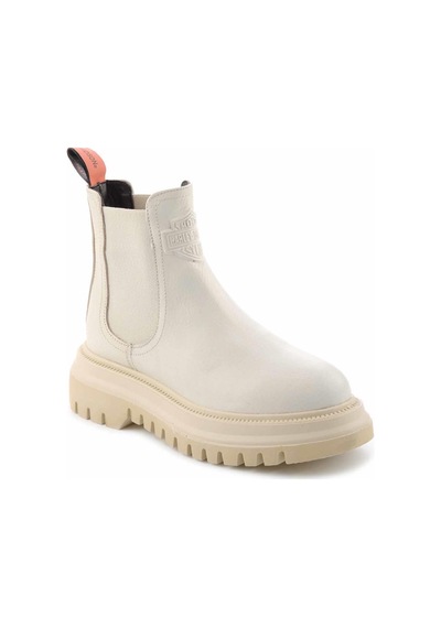 Harley Davidson Beige Leather Kadın Bot & Bootie Hd0777003103 Bej