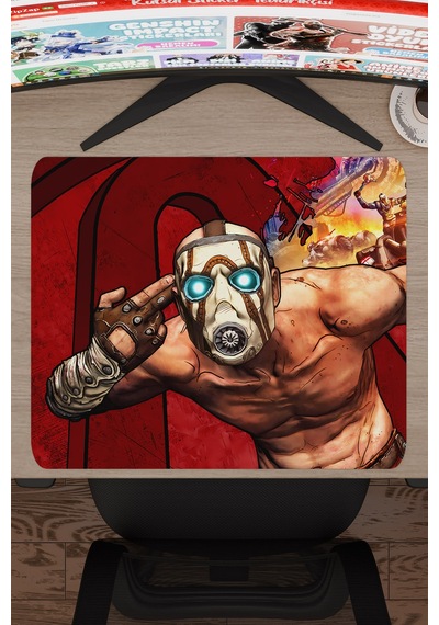 Borderlands Kaymaz Dikişli Kauçuk Oyuncu Mousepad V3 - 48x40 Xl Gaming Mouse Pad Fare Altlığı
