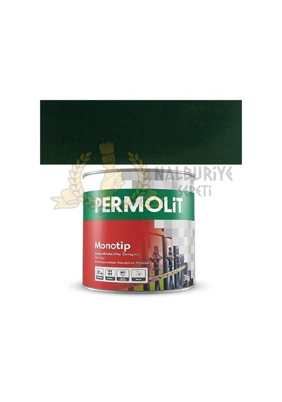 Permolit Monotip NEFTİ YEŞİL Sentetik Antipas Boya 2.5 Lt.
