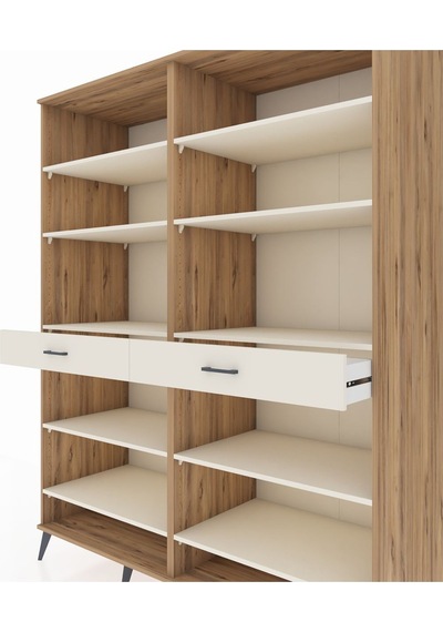 Kronos Gardrop 10 Raflı 2 Çekmeceli 176x59x221 Çam-aytaşı Aytaşı Kronos Gardrop 10 Raflı 2 Çekmeceli 176x59x221 Çam-aytaşı Aytaşı