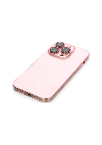 Apple iPhone  Uyumlu,  14 Pro Kılıf Armada Lensli Kapak - Rose Gold