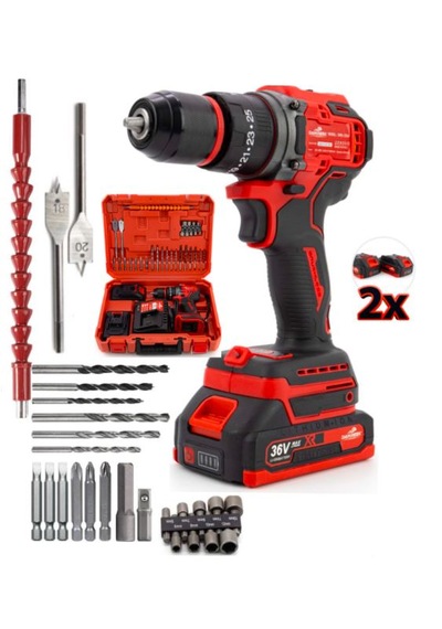 Branzeg BRZR10 10 MM Kömürsüz Vidalama Matkap Kırmızı