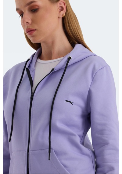 Slazenger Katya 2 Li Set Kadın Kırmızı - Lila Sweatshirt Kırmızı - Lila