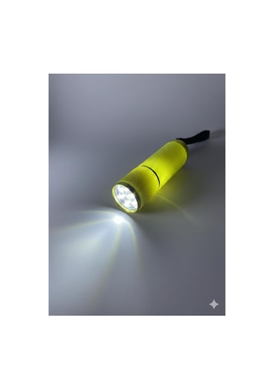 Mini Led El Feneri Anahtarlık Taşınabilir, Güçlü Işık, Kamp & Acil Durum Feneri Sarı