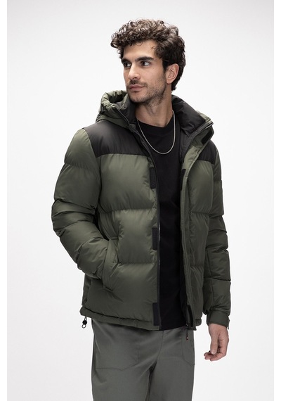Bad Bear Cup Puffer Coat Erkek Thyme Mont 25.02.15.004-c123 Haki