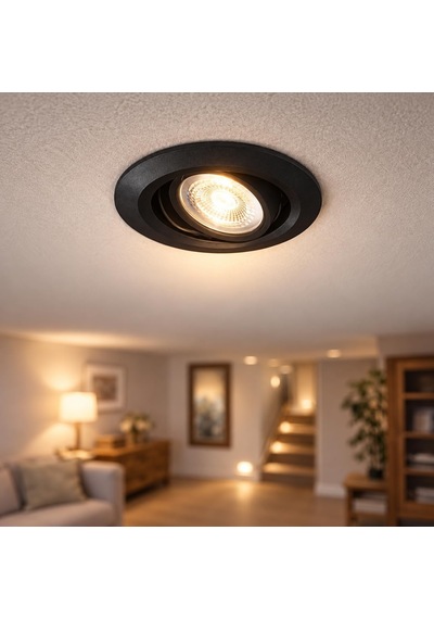 Ct-5200 Lal 7w 6500k Beyaz Işık Siyah Kasa Gömme Led Spot 470 Lümen 220v Yönlendirilebilir Sıva Altı Tavan Aydın Çok Renkli