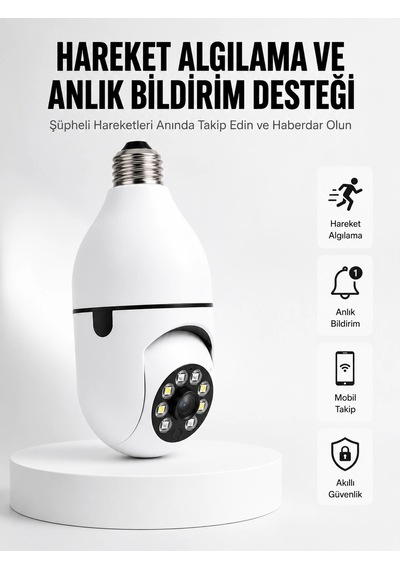 Mey İthalat Hareket Algılamalı Kablosuz Akıllı Ev Güvenlik Kamerası Yeni Nesil