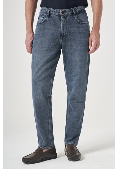 İmza Lacivert 5 Cep Gabardin Slim Fit Pamuklu Denim Jean Kot Pantolon 1023260154 Oxford Lacivert