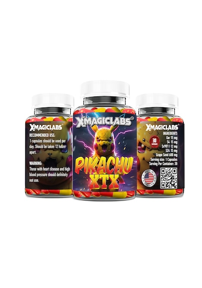 Xmagıclabs Pikachu Xtx Sr9011 - Gw Cardarine - S4 Andarine - S24 Grape Seed 30 Caps Aromasız