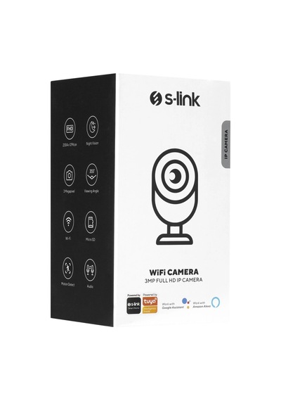S-lınk Sl-ınd02 Ev/bebek Güvenlik Kamerası Wifi 3mpix 3.6mm Lens 10m. Gece Görüşü Hareket Algılama İ