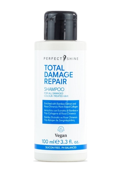 Perfect Shine Total Damage Repair Yıpranmış Saçlar İçin Bambu Ve Gül Özlü Onarıcı Güçlendirici Şampuan 100ml