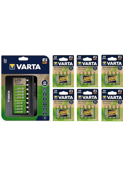 Varta Multi Plus 8Li Şarj Cihazı 24*2100 Mah Aa Şarjlı Pil