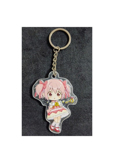 Owl Bag Madoka Magica - Madoka Kaname Desenli Acrylic Anahtarlık Çanta Süsü Mıx