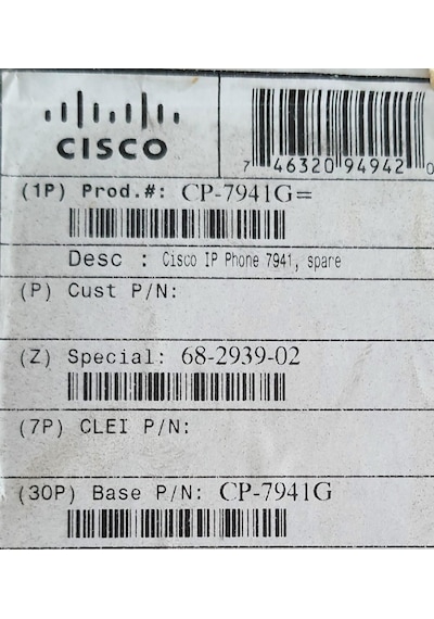 Cisco Cp-7941g Ip Telefon Eksik Parçalı
