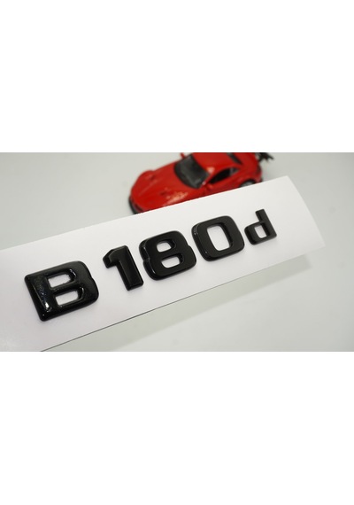 B 180d Bagaj Parlak Siyah ABS 3M 3D Yazı Logo