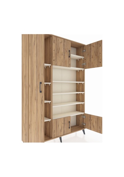 Arges Dolap 10 Raflı 5 Kapaklı 132x30x195 Çam-çam/aytaşı Çam Arges Dolap 10 Raflı 5 Kapaklı 132x30x195 Çam-çam/aytaşı Çam