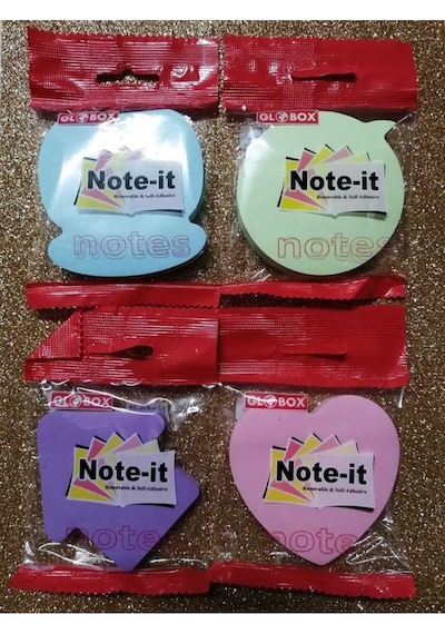 Yapışkanlı Not Kağıdı Seti 4 Paket Pastel Renkler 100 Sayfax4 Paket