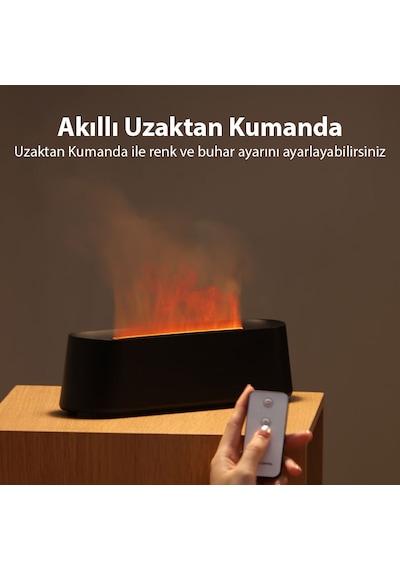 Ezere A3 Ev Ve Ofis İçin Alev Difüzörü Ve Ultrasonik Hava Nemlendici