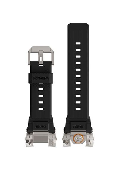 Apple Watch Uyumlu Ultra 49mm  Skinarma Talon Serisi Suya Dayanıklı Silikon Kordon Siyah