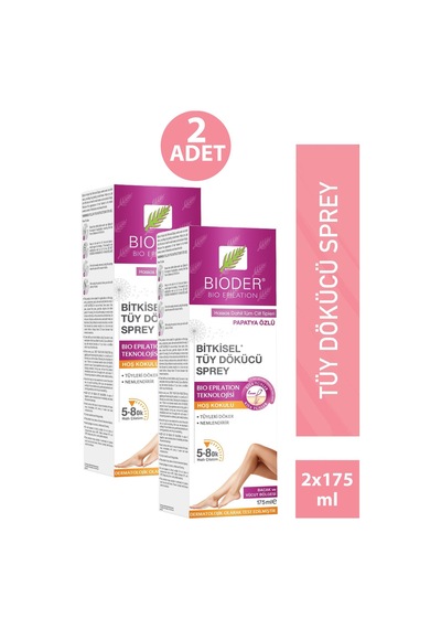 Bioder Tüy Dökücü Sprey Kadın 175 Ml 2 Adet