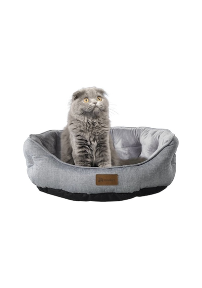 Woolartt Kapitoneli Sprit Kedi Köpek Yatağı - Gri - 50 Cm