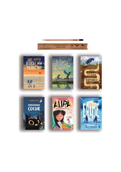 Timaş İlk Gençlik Mavi Kanatlar - Mırıldanan Çocuk - Aura - Erime - Eski Dostum Kertenkele Set 6 Kitap