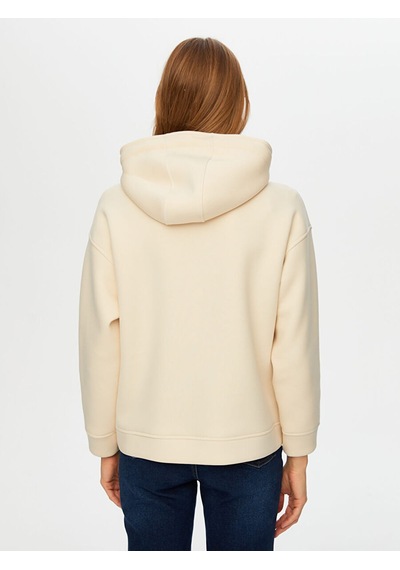 Faik Sönmez Relax Baskı Ve Taş Detaylı Kapüşonlu Sweatshirt W26swt010 Uw26swt01072 Taş