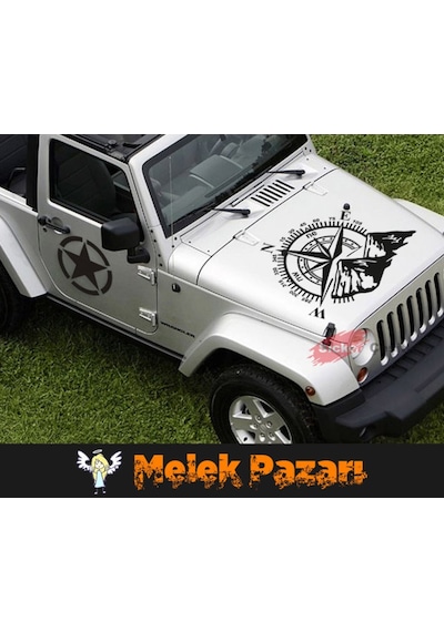 Pusula, Dağ Araba Sticker. Oto Çıkartma