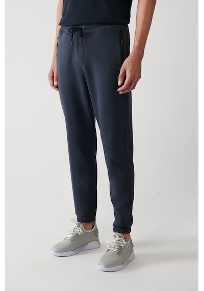 Avva Antrasit Eşofman Altı Esnek Yumuşak Doku İnterlok Kumaş Lastikli Paça Unisex Standart Fit Normal Kesim   B003400 Antrasit