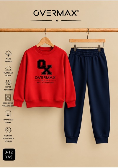 Overmax Baskılı Çocuk Sweatshirt & Eşofman Altı Takım 3-12 Yaş Kırmızı Üst-lacivert Alt - 920664318 Kırmızı Üst-lacivert Alt Overmax Baskılı Çocuk Sweatshirt & Eşofman Altı Takım 3-12 Yaş Kırmızı Üst-lacivert Alt - 920664318 Kırmızı Üst-lacivert Alt
