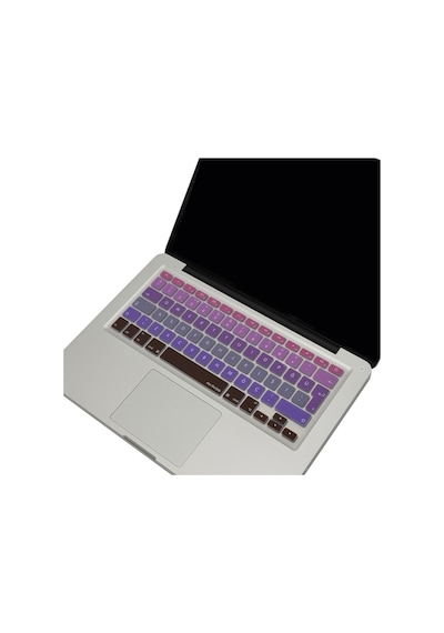 Apple Uyumlu MacBook Air Pro Klavye Koruyucu Türkçe Q Ombre Eski Usb Li Model 2008/2017 Yılı İle Pembe Mavi