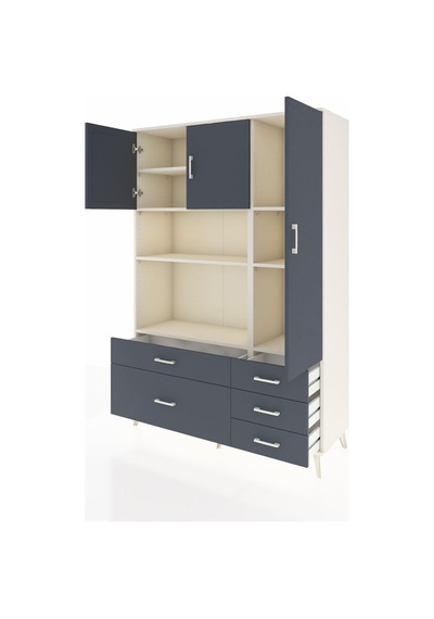 Hyperion Dolap 7 Raflı 5 Çekmeceli 3 Kapaklı 132x44x195 Aytaşı-antrasit/antrasit Antrasıt/antrasıt Hyperion Dolap 7 Raflı 5 Çekmeceli 3 Kapaklı 132x44x195 Aytaşı-antrasit/antrasit Antrasıt/antrasıt
