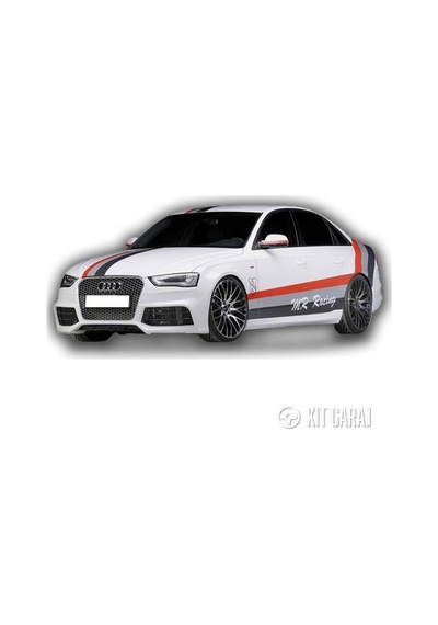 Kit Garaj Audi A4 Rieger Yan Marşpiyel Plastik Boyasız