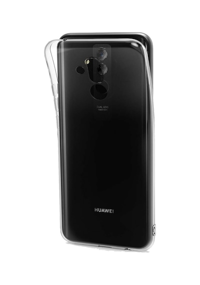 Huawei Mate 20 Lite İle Uyumlu Kılıf Şeffaf Kamera Korumalı Esnek Silikon Telefon Kılıfı Kapak