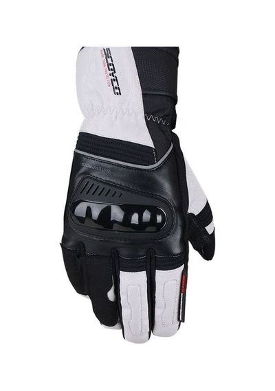 Motoanl Scoyco 500D Oxford Kumaş Korumalı Eldiven Beyaz - Siyah