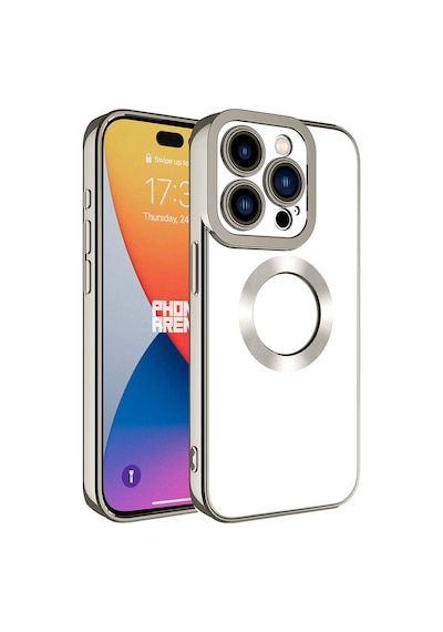 Apple iPhone Uyumlu 15 Pro Kılıf Kamera Lens Korumalı Logo Gösteren İnce Hafif Pazarplus Midnight