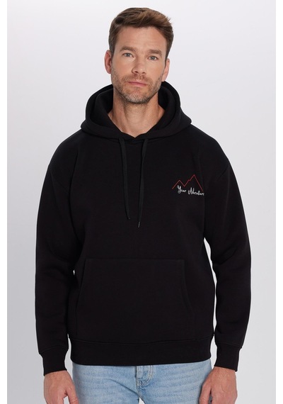 Tudors Unisex Oversize Geniş Kesim Pamuklu Yumuşak Dokulu İçi Polarlı Baskılı Siyah Kapüşonlu Sweatshirt-32509 Siyah Tudors Unisex Oversize Geniş Kesim Pamuklu Yumuşak Dokulu İçi Polarlı Baskılı Siyah Kapüşonlu Sweatshirt-32509 Siyah
