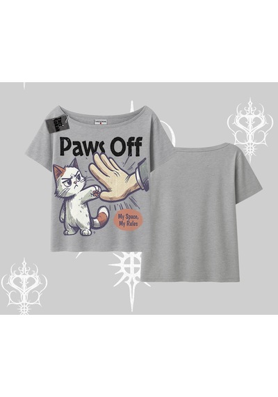 Startmore Startmore Procatstinator Kedi Baskılı Oversize Crop Tshirt Siyah