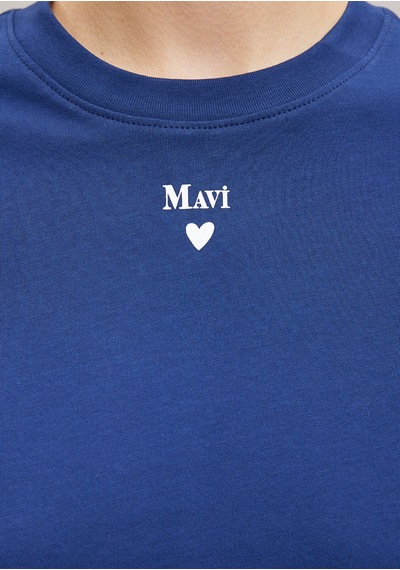 Mavi - Mavi Baskılı Lacivert Tişört 1601185-70722 Lacivert